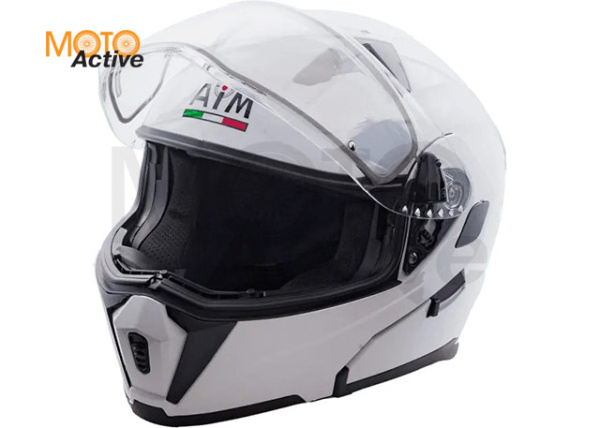 Шлем Снегоходный AiM JK906 White Glossy